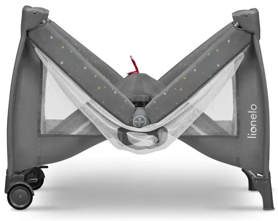 Lionelo - Lettino da viaggio STEFI PLUS Grigio Multicolore