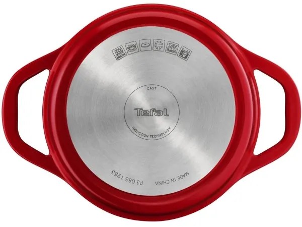 Tefal - Casseruola AIR 20 cm con coperchio, rossa
