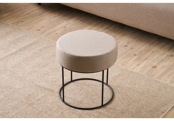 Pouf RELO Ø 40 cm beige