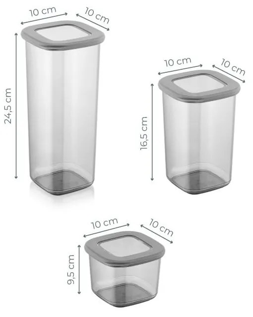 Dózy v sadě 12 ks na sypké potraviny Fresco – Hermia