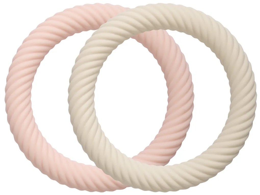 A Little Lovely Company - massaggiagengive in silicone - fragole con panna, 2 pezzi