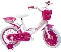 Bicicletta per Bambina 14 2 Freni Lolly Girl Bianca/Rosa