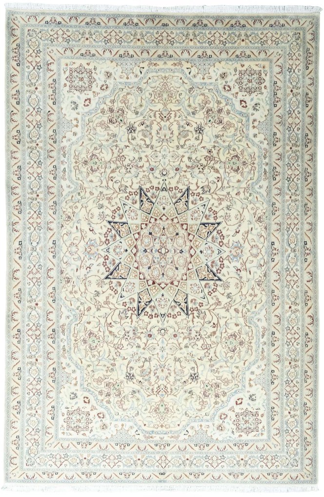 Nain Tappeto persiano 310 x 200 Beige (Iran) Annodato A Mano