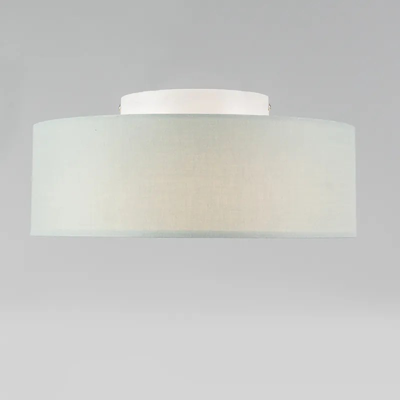 Plafoniera verde 30 cm con LED - Drum LED