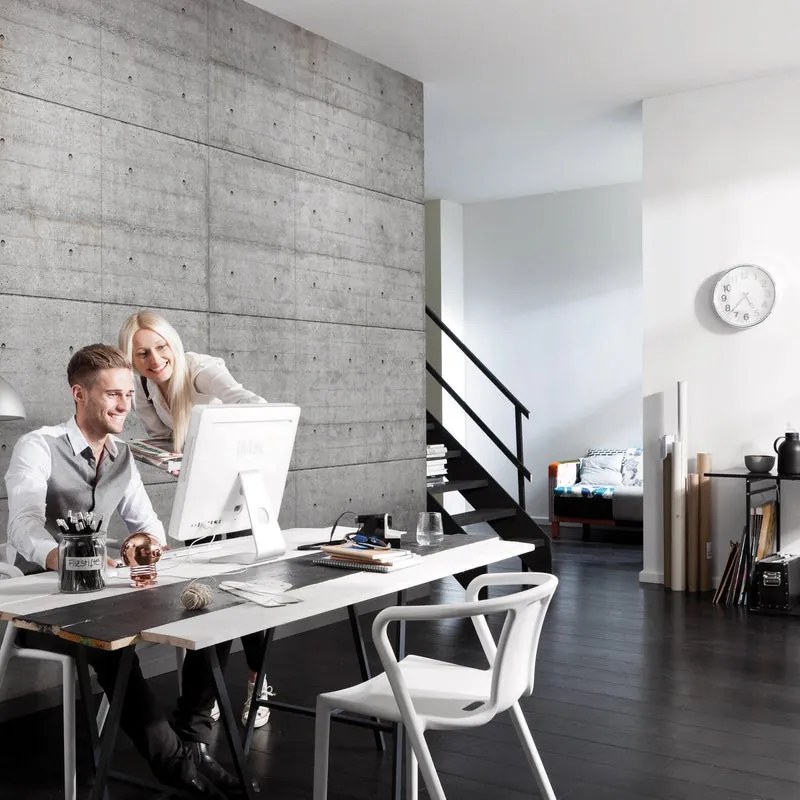 Fotomurale KOMAR Concrete blocks, Multicolore 368X254 cm