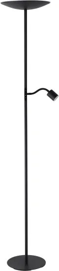Eglo 901977 - Lampada da terra dimmerabile CONIVARINO LED/26,5W/230V +LED/4W nera