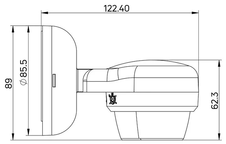 Sensore di Movimento e Presenza da Superficie e Parete, Regolabile IP65 Sensore di movimento IP65