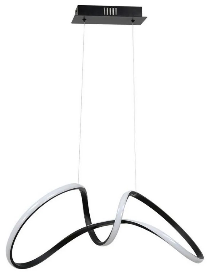 Lampadario LED a sospensione con filo TESORO LED/48W/230V nero