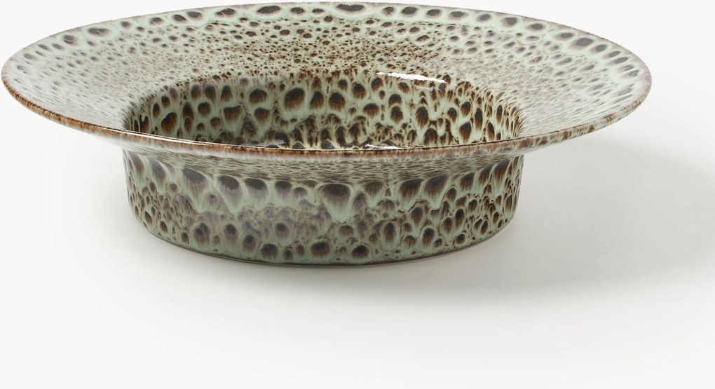 Ciotola decorativa fatta a mano con smalto reattivo Balou