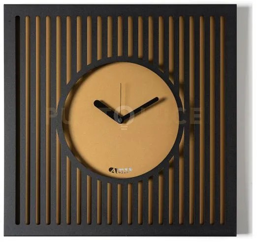 Orologio da parete elegante tiffany grande nero,oro laccato
