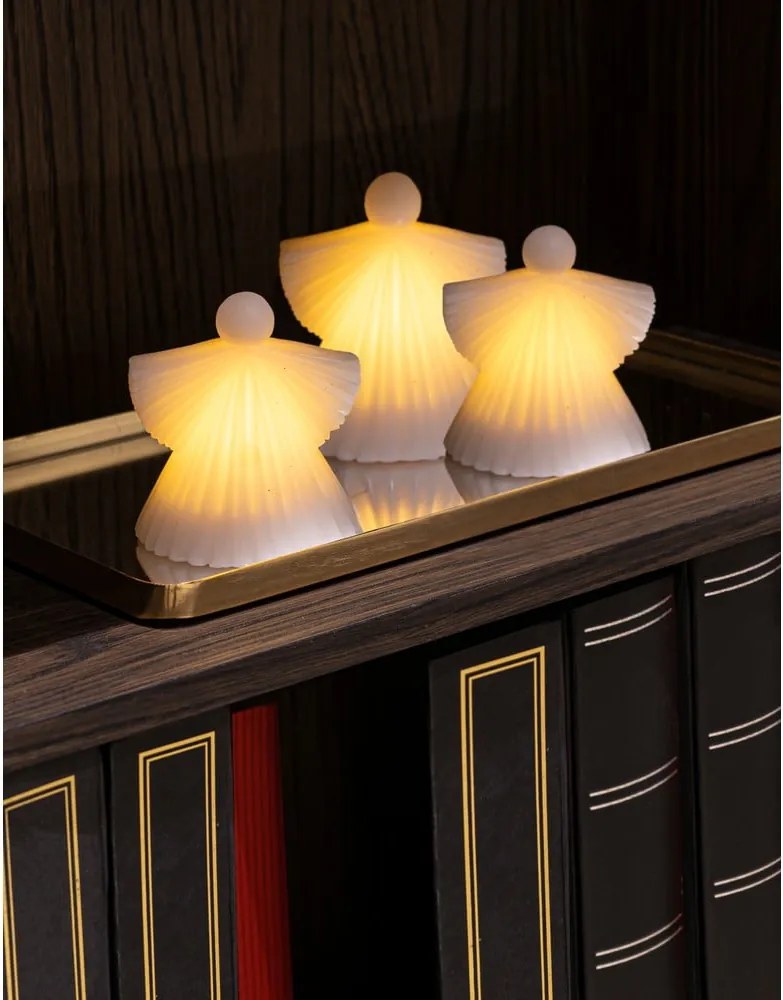 Decorazioni luminose bianche in set di 2 pezzi ø 9 cm Asta - Sirius