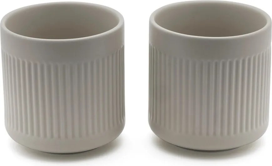 Tazzine in set grigie in porcellana 2 pz 300 ml Skagen – Bredemeijer