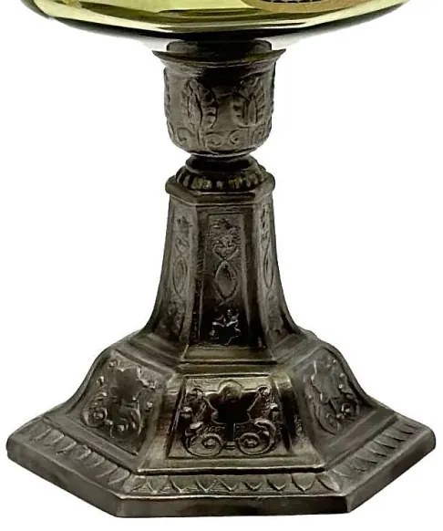 Lampada a olio LUDMILA 42 cm verde