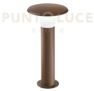 Ges521-  paletto in alluminio ruggine 1 luce attacco e27 ip44 h.50cm