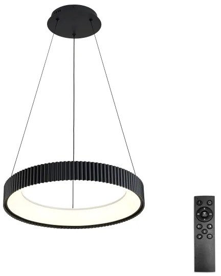 Brilagi - Lampadario LED dimmerabile a cavo FALCON MODERN LED/30W/230V 40 cm nero + telecomando