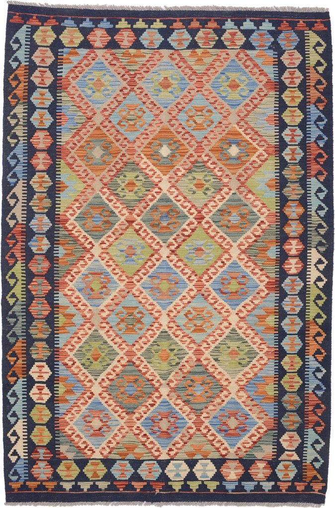 Kilim Tappeto orientale 190x130 (Afghanistan) Tessuto A Mano