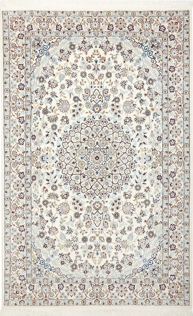 Nain Tappeto 130 x 210 Beige (Iran) Annodato A Mano