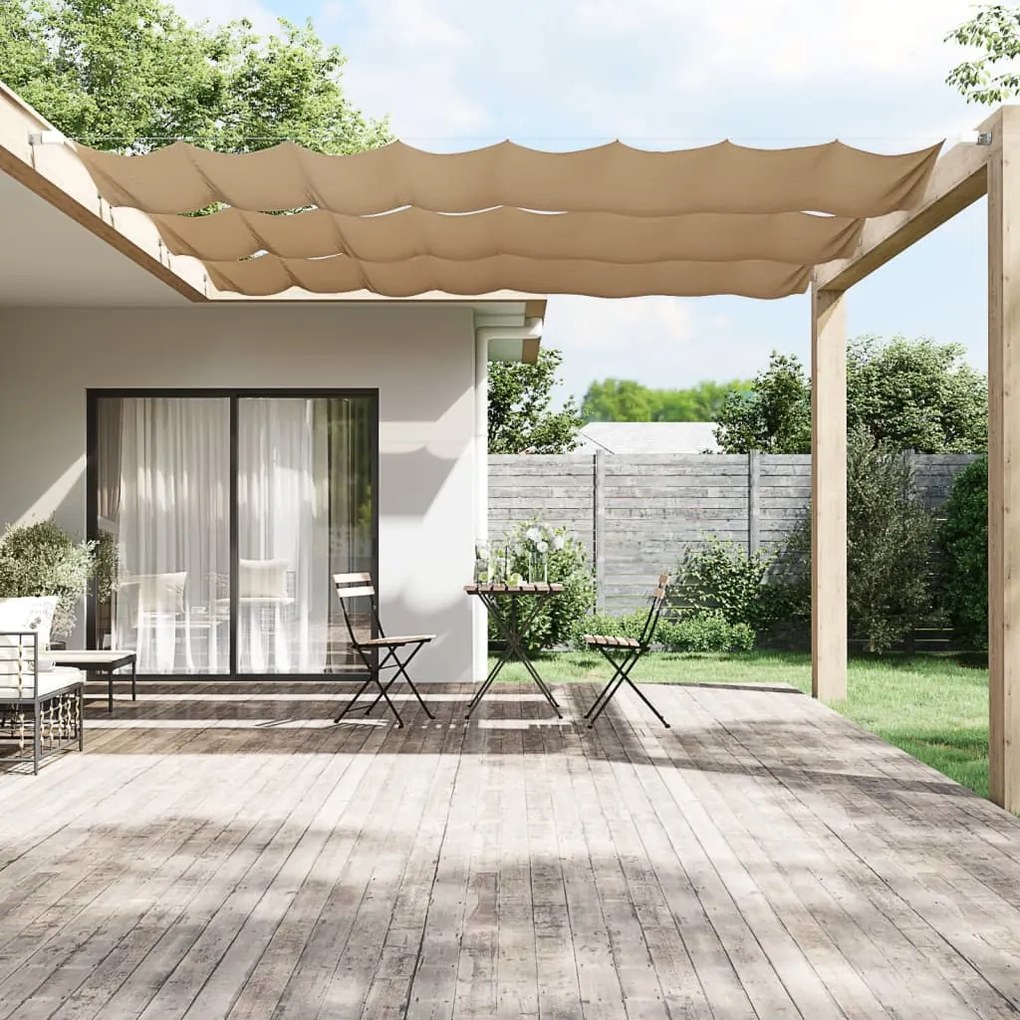 Paravento Verticale Tortora 100x1000 Cm İn Tessuto Oxford /