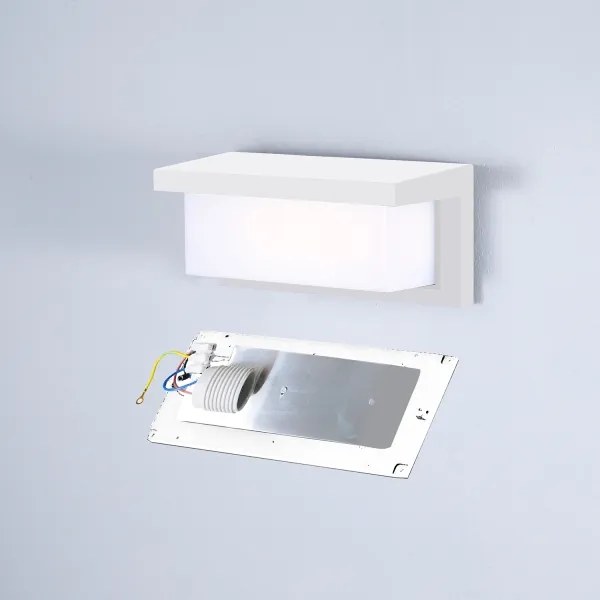 Brilagi - Applique da esterno BRICKY 1xE27/60W/230V bianco IP54