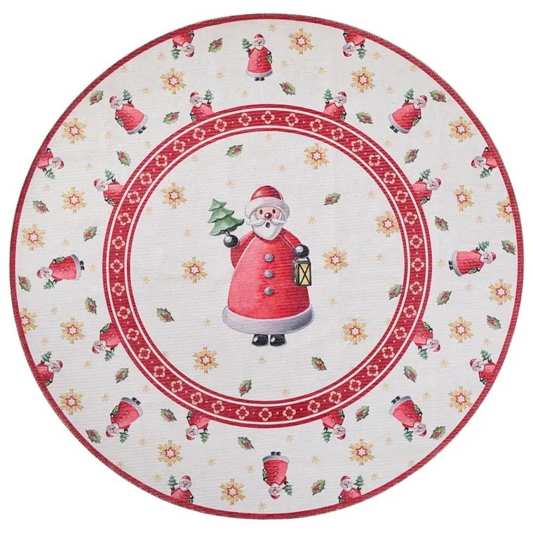 Tappeto rotondo rosso a tema natalizio ø 160 cm Toy's Delight Santa Claus – Villeroy&Boch