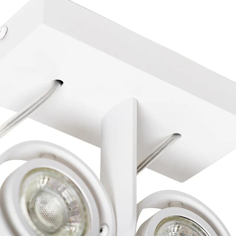 Faretto moderno bianco 2 luci - Master 50