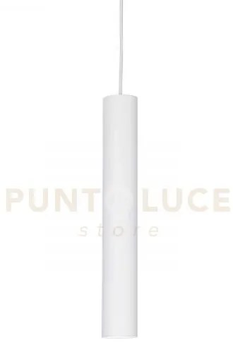Look round sospensione 1 luce attacco gu10 d.6x40cm bianco
