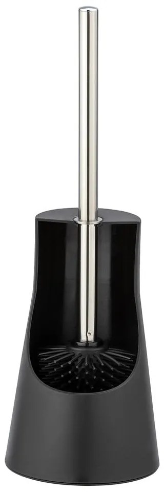 Spazzola per WC in silicone nero Arese - Wenko