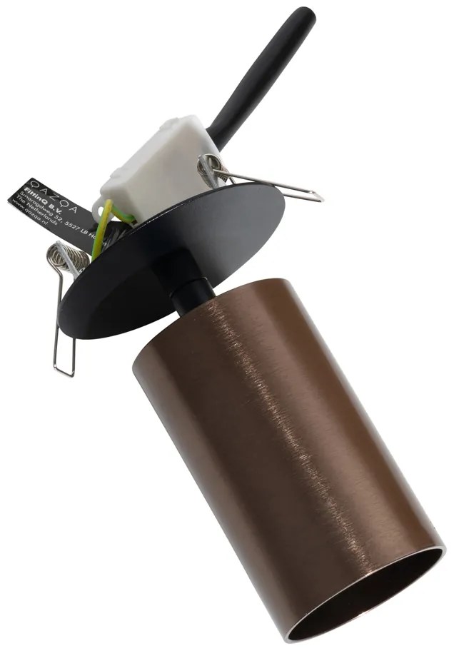 Faretto da incasso moderno bronzo scuro GU10 50mm - Chels