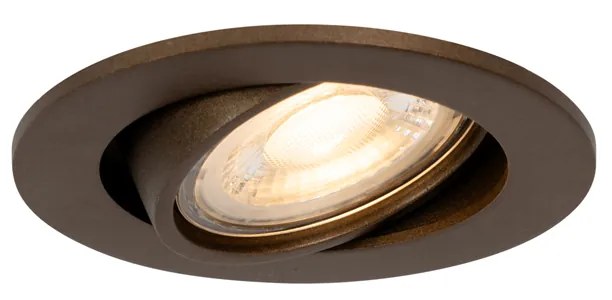 Faretto da incasso Smart Bronzo Scuro Inclinabile Incl. Wifi GU10 50mm - Cisco