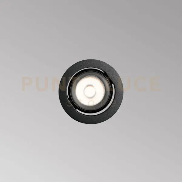 Quark faretto da incasso led cob 12 w 25° 1200 lm 3000 k d.5,8cm ne...