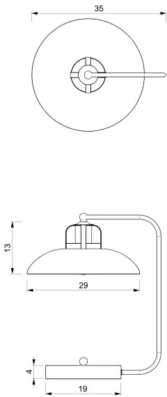 Lampada da tavolo FELIX 1xE27/60W/230V blu