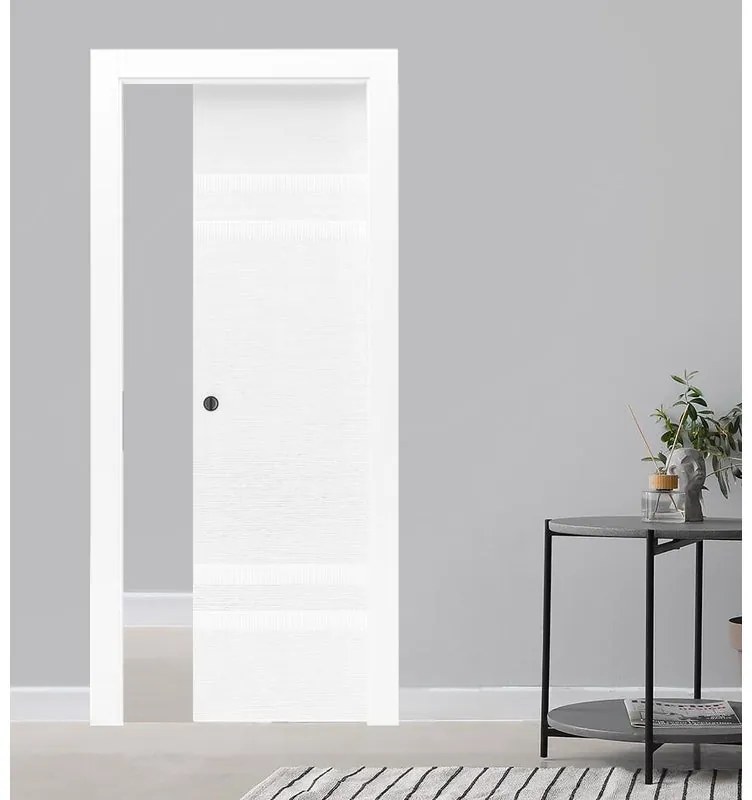 Porta scorrevole Horizon bianco L 70 x H 210 cm reversibile