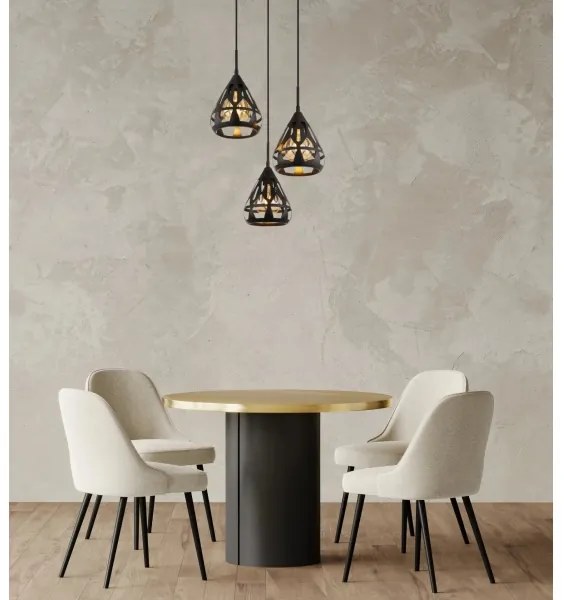 Globo 15889-3H - Lampadario a sospensione con filo HASSAN 3xE27/40W/230V