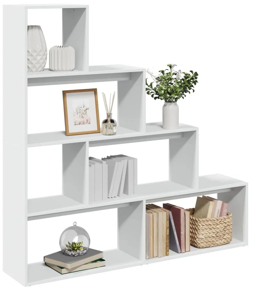 Libreria Divisorio 4 Ripiani Bianca 143,5x29x143,5cm Truciolato /