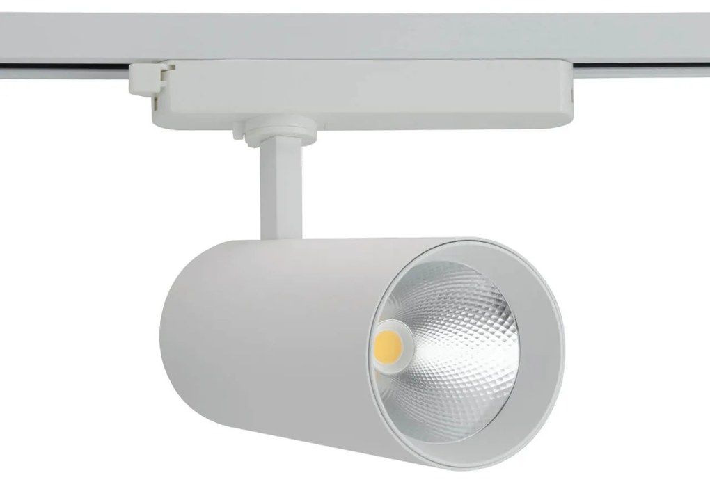 Faro LED 40W Monofase 38°/60° 130LM/W CRI92 no Flickering Colore Bianco Caldo 2.700K