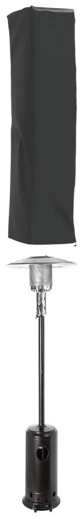 Copertura per stufa a piramide nera 58x58x228 cm 420d oxford