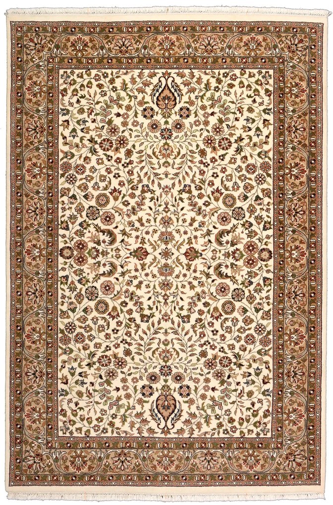 Tabriz Tappeto orientale 130x190 Beige (Indian) Annodato A Mano