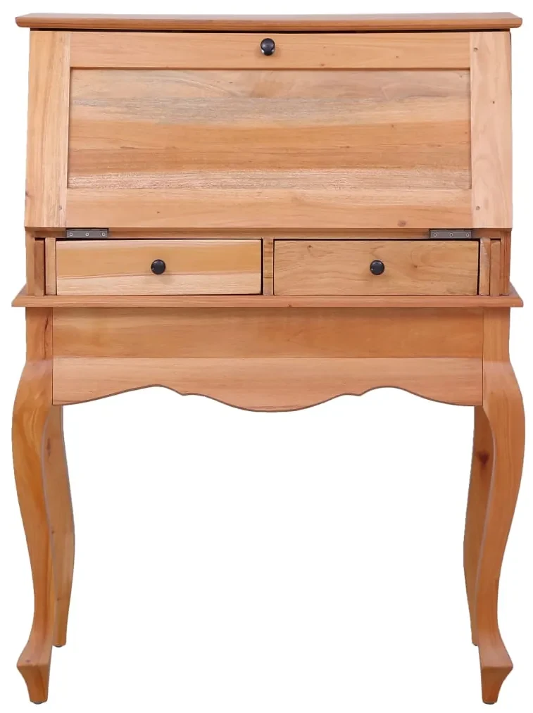 Scrittoio 78x42x103 cm in legno massello di mogano