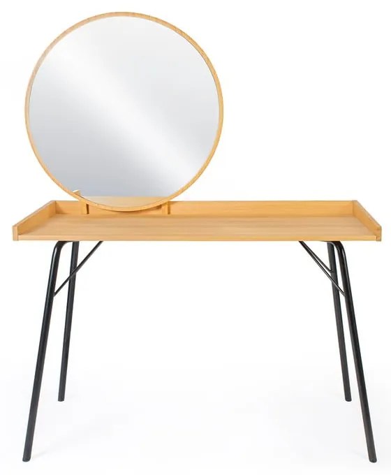 Tavolino da toilette in rovere decorato Rayburn - Woodman