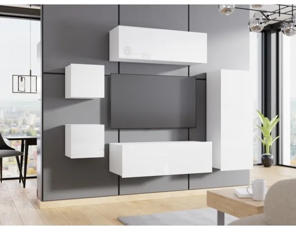 Armadio a muro CALABRINI 117x45 cm bianco