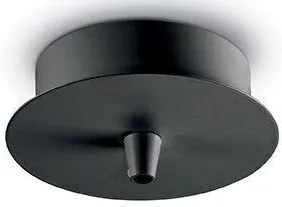 Ideallux rosone standard 1 luce nero