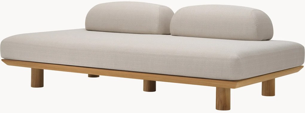 Divano da giardino 3 posti in legno di teak Nomade