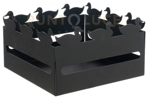 Cestino pane duck nero