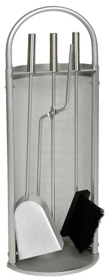 Strumenti per il caminetto 4 pz acciaio inossidabile