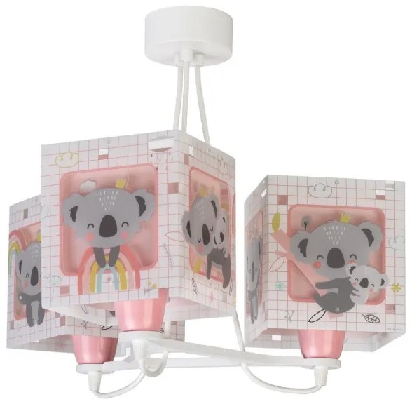 Dalber 63267S - Lampadario per bambini KOALA 3xE27/60W/230V