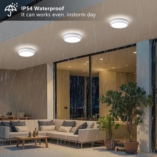 Brilagi - Plafoniera LED da esterno BENE LED/24W/230V diam. 26 cm bianca IP54