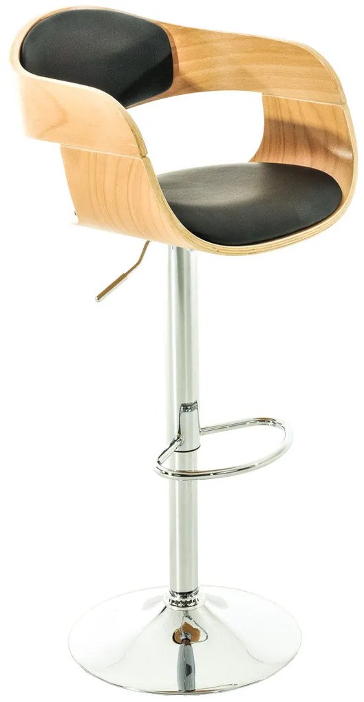 Sgabello Barhocker Kingston: Eleganza E Comfort Senza Tempo / Natura/schwarz