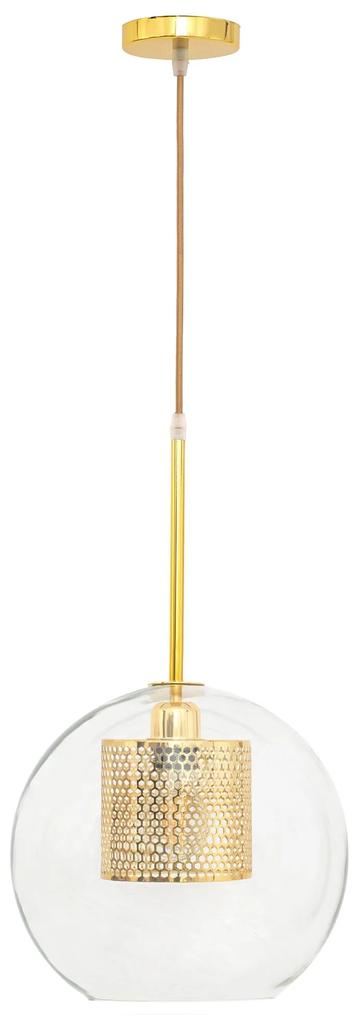 Lampada pensile di vetro oro loft APP554-1CP 20cm