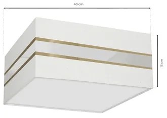 Plafoniera ULTIMO 2xE27/60W/230V bianca