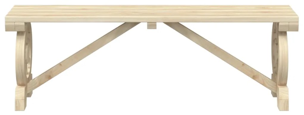 Panca da giardino 115 cm in legno massello di abete